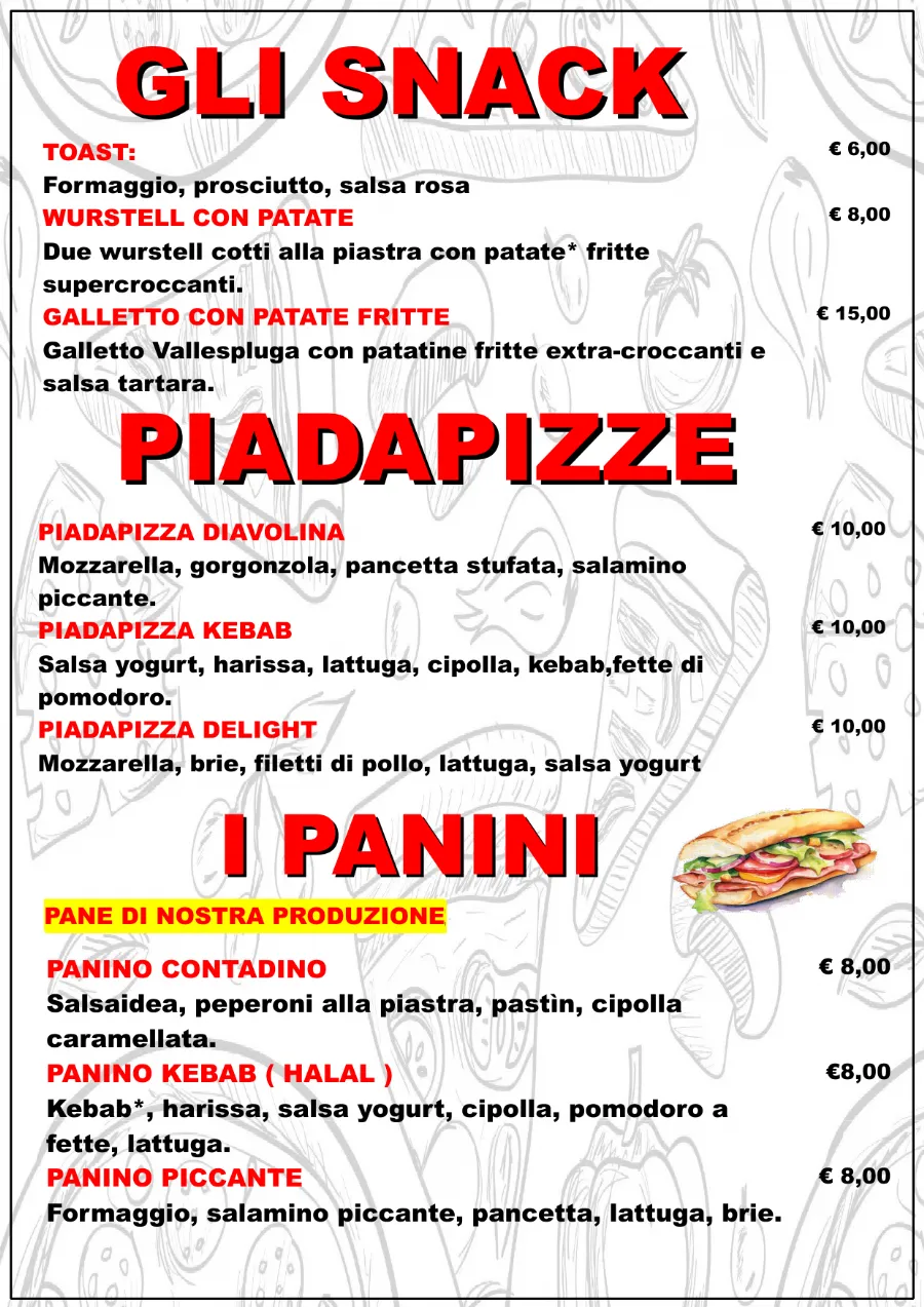 Listino online : Nuovo listino Pizzaidea Ceggia